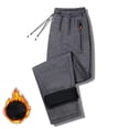 thumbnail image 2 of Awwp Mens Sweatpants, Fleece Lined Winter Pants with Pockets Warm Athletic Joggers Workout Running Pants for Men Dark Gray XXXL, 2 of 3