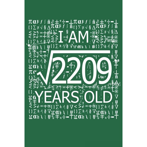 I Am 29 Years Old I Am Square Root Of 29 47 Years Old Math Line Notebook Paperback Walmart Com Walmart Com