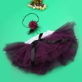 thumbnail image 2 of Bebé recién nacido Pettiskirt gasa burbuja falda/diadema conjunto accesorios de fotografía (púrpura), 2 of 8