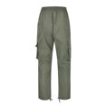 thumbnail image 6 of Cuhas Cargo Pants for Men Fall Autumn Winter Overalls Drawstring Multi Pocket Casual Pants Hiking Pants Cotton Twill Pants Army Green 1X, 6 of 6