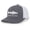 Charcoal/White, variant on Scenic Trout Mens Embroidered Mesh Back Trucker Hat Baseball Cap, Charcoal/White