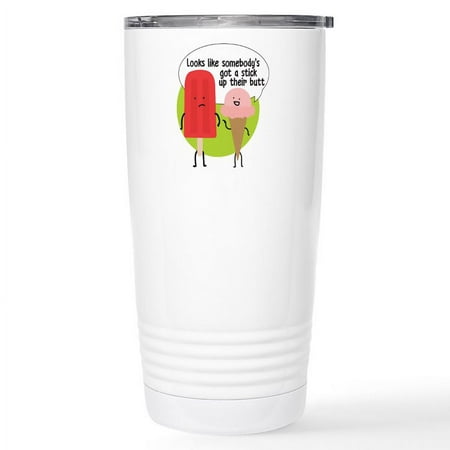 

CafePress - Popsicle Stick Stainless Steel Travel Mug - Insulated Stainless Steel Travel Tumbler 20 oz.