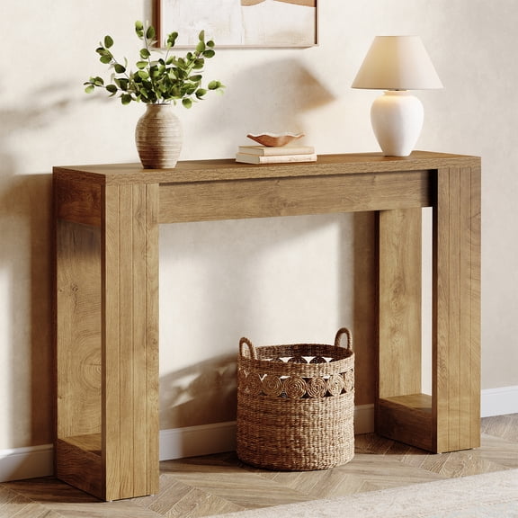 Tribesigns 41.3‑Inch Wood Console Table for Entryway & Living Room