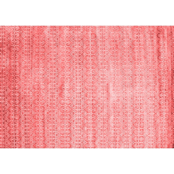 Ahgly Company Indoor Rectangle Abstract Red Contemporary Area Rugs, 7' x 10'