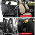 thumbnail image 5 of DIKSOAKR Car Seat Covers for Mazda CX-5 2013-2025 Front Seat Covers,Waterproof Faux Leather Seat Covers Seat Protector Airbag Compatible Automotive Accessories (Black&Beige), 5 of 7