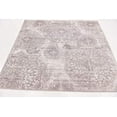 thumbnail image 3 of Unique Loom 3141489 6 x 6 ft. Grand Sofia Square Rug, Light Gray, 3 of 5