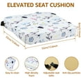 thumbnail image 3 of Asiento Booster Dznils para Mesa de Comedor con Hebillas de Seguridad Fondo Antideslizante Blanco Rosa, 3 of 10