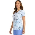 thumbnail image 4 of Healing Hands Purple Label Scrubs Top For Women Amanda Print 2266, 4 of 7