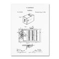 thumbnail image 2 of Trademark Fine Art "George Eastman Camera Patent White" Canvas Art by Claire Doherty, 2 of 2