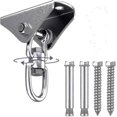 thumbnail image 3 of 450 kg de capacidad de acero inoxidable 360 ​​giratorio gancho de techo columpio, gancho de columpio, gancho de suspensión con tornillo para juegos de madera de hormigón patio de j, 3 of 5