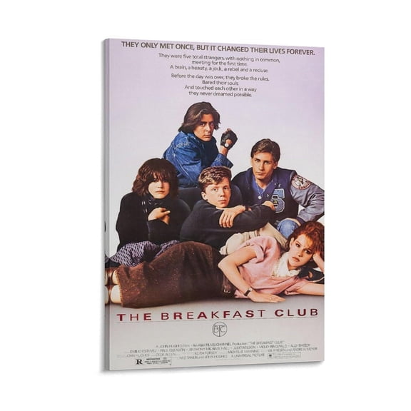 Home Edition The Breakfast Club Retro Teen Drama Canvas Wall Art Print Photo Art Painting Canvas Poster Home Decorative Bedroom Modern Decor Posters