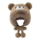 thumbnail image 3 of Gorro térmico con orejas de oso de peluche para adultos, ideal para escalada y esquí. Caqui, 3 of 8