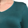 thumbnail image 4 of Women's Plus Size 3/4 Sleeve V-neck Tunic, 4 of 4