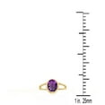 thumbnail image 5 of AoneJewelry 1.25 Carat Oval Shape Amethyst Ring In 10K Solid Rose, White & Yellow Gold, 5 of 5
