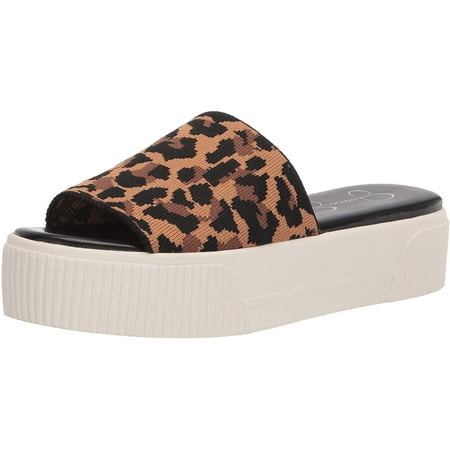 Jessica Simpson Womens Ezira Open Toe Embellished Flatform Sandals 6.5 Natural