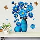 thumbnail image 1 of Adhesivos de pared autoadhesivos de PVC con forma de margarita azul, 1 of 3