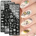 thumbnail image 3 of opvise Nail Stamping Plates Human Face Design Multiple Pictures Solid Manicure Art Stainless Steel Printing Plate for Girl, 3 of 8