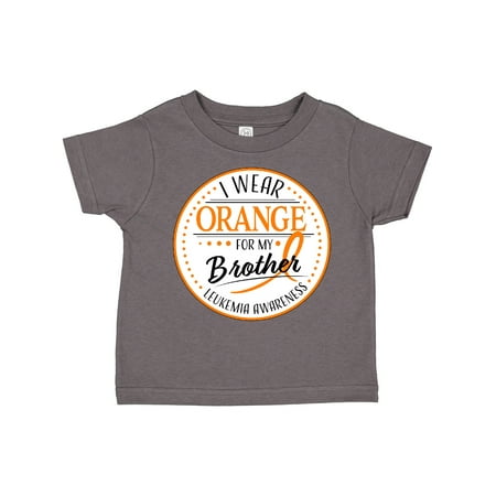 

Inktastic I Wear Orange for My Brother- Leukemia Awareness Gift Toddler Boy or Toddler Girl T-Shirt