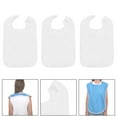 thumbnail image 6 of Gazechimp 3Pcs Adult Bibs Machine Washable Reusable Adjustable for Seniors Elderly Men white, 6 of 8