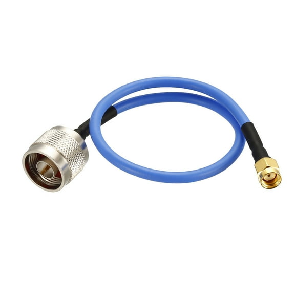 Uxcell RP-SMA Male to N Male RG402 RF Coaxial Coax Cable 0.3Meter/1Ft