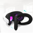 thumbnail image 3 of Yuhsdv Silicone VR Face Cover Sweatproof Mask Face Pad for Meta Quest 3S Headset(Black), 3 of 6