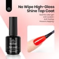 thumbnail image 4 of Set de esmaltes de uñas en gel Beetles Red de 15 ml con base y capa superior, 4 of 7