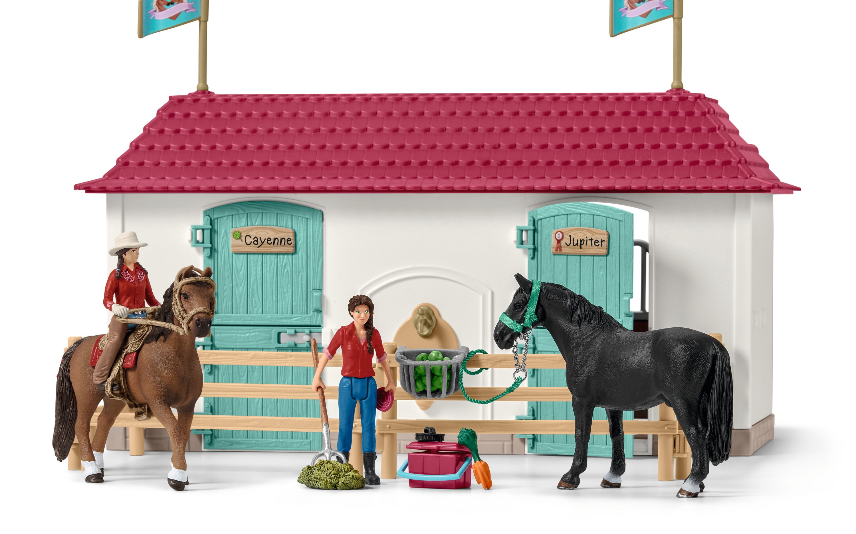 schleich large house with stable