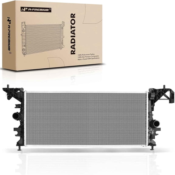 A-Premium Engine Coolant Radiator Assembly Compatible with Chevrolet Cruze 2016 2017 2018 2019, 1.4L 1.6L