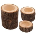 thumbnail image 1 of Portavelas de madera JanHm personalizado para velas de té juego de 3, 1 of 5