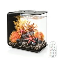 biOrb FLOW 15 Aquarium with MCR Light - 4 Gallon, Black