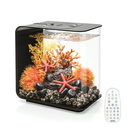 UPC: 0822728720318 | biOrb FLOW 15 Aquarium with MCR Light – 4 gallon  black