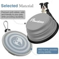 thumbnail image 4 of Pawaboo Collapsible Dog Bowls 2 Pack, Silicone Feeding Watering Bowls with Lids & Carabiners for Dogs Cats, Portable Water Feeder Food Bowl for Walking Traveling Home Use, Blue + Grey, 4 of 6