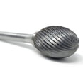 thumbnail image 6 of HELONGCO Single Cut Oval Shape 3/4" x 1" Carbide Burr Bit, SE7S, 1 Piece, 6 of 6