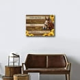 thumbnail image 5 of Inspirational Canvas Wall Art Horse Wall Decor Every Day is A New Beginning Sunflower Canvas Pictures Brown Wooden Board Modern Artwork for Living Room Bedroom Home Decor Ready to Hang 12" x 16", 5 of 6