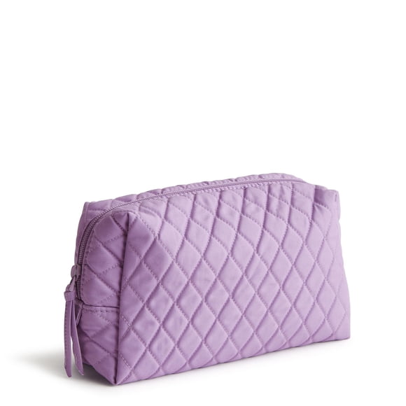 Bolsa de cosméticos Vera Bradley Medium, algodón, gabardina, color morado