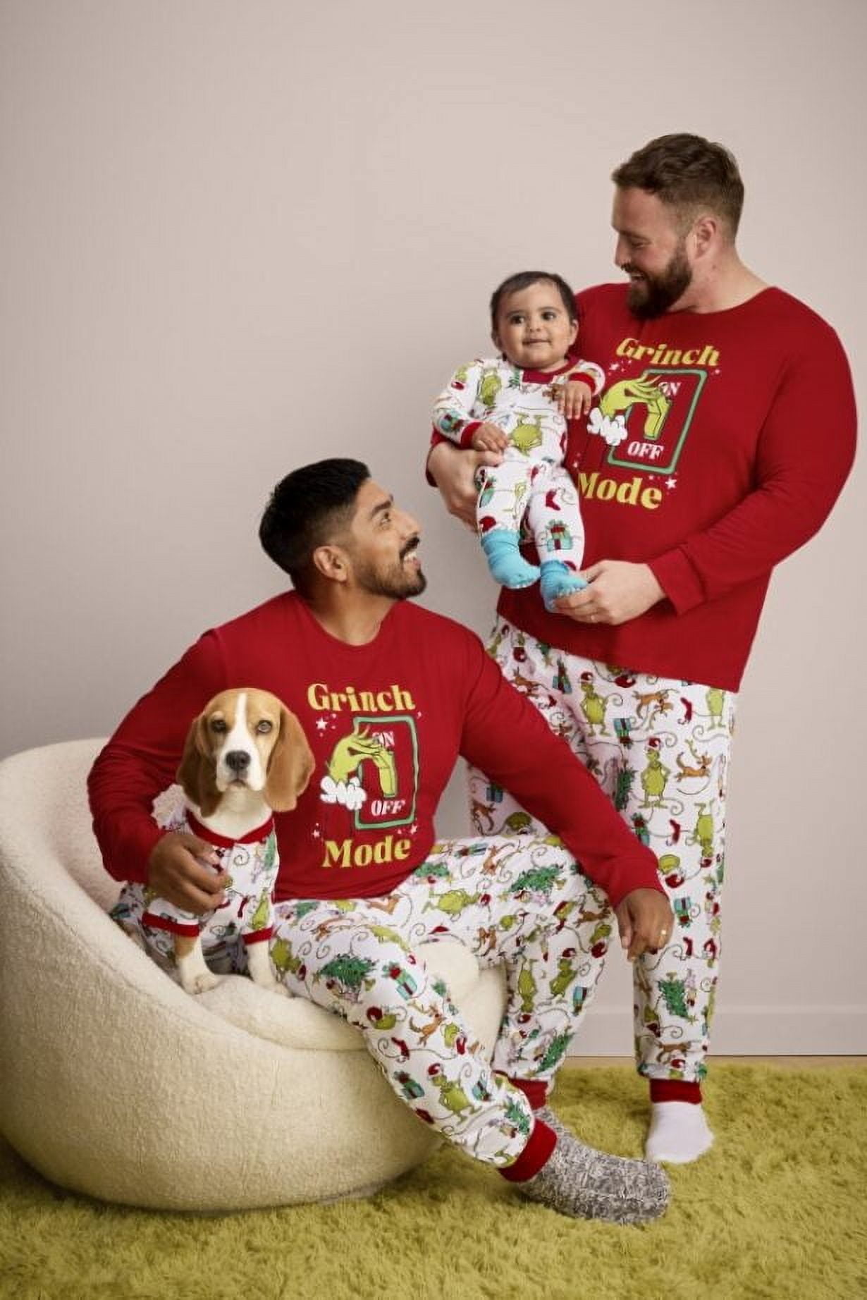 Dr. Seuss Grinch Unisex Infant Matching Family Pajamas, 1-Piece, Sizes 6M-18M