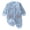 Blue, variant on QSXADF Newborn Bodysuits Infant Girls Rompers Winter Fleece Long Sleeveclosed Crotch Warm Long Romper Infant Outfits
