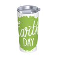 thumbnail image 2 of Taza de café de acero inoxidable con aislamiento de 20 oz para el Día Mundial de la Tierra, taza térmica portátil con pajita, juego de tres piezas, 2 of 7
