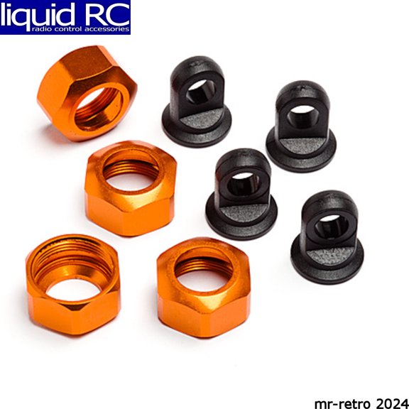 HPI 101752 Shock Caps Orange Trophy Series (4)