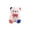 White-WH Home Decor, variant on karymi Independence Day Stuffed Bear, Red White and Blue Plush Bear Doll with Star & Stripe Printed, Soft Comforty, Holiday Gift Bedroom Decoration Stress Relief Companion