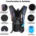 thumbnail image 2 of Hydration Pack Backpack 2-Pocket with 2L Water Bladder (Holographic Rainbow Glitter), 2 of 5