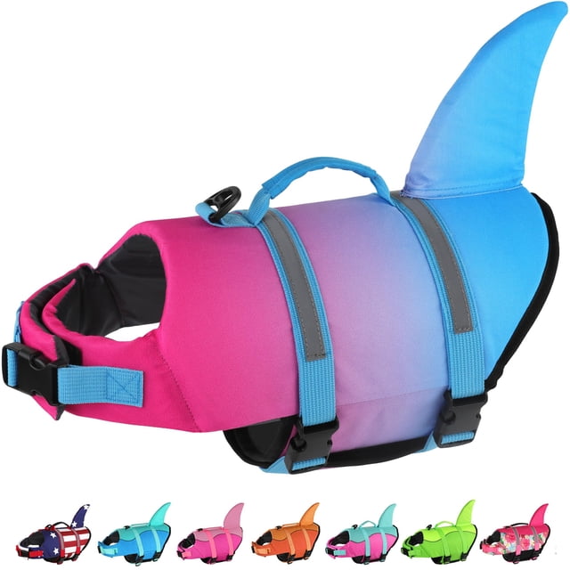 Chaleco salvavidas para perros Dogcheer Shark Design para nadar S-L