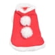 thumbnail image 2 of Ropa para perros de Navidad Salvador Disfraz de mascota con tema navideño Rojo y bufanda, 2 of 10