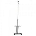 thumbnail image 2 of Clothes Shelf, Bingkers Clothes Hang Stand Single-bar Vertical & Horizontal Stretching Stand Clothes Rack with Shoe Shelf Black & Silver, 2 of 5
