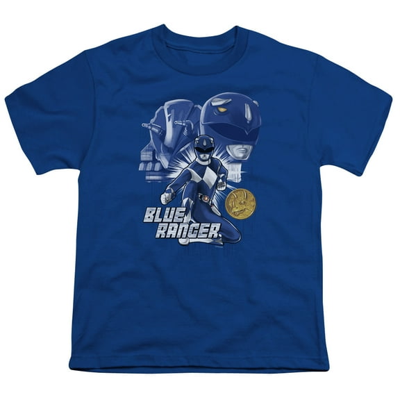 Power Rangers - Blue Ranger - Youth Short Sleeve Shirt - X-Large