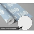 thumbnail image 6 of S4Sassy Peel & Stick Vinyl Wallpaper, Ethnic Bloom Print Wall Paper Contact Paper Waterproof - Blue, 25"x360", Removable Asian Style Covering for in Bedrooms & Living Areas, Renter Spaces, Cabinets, 6 of 8