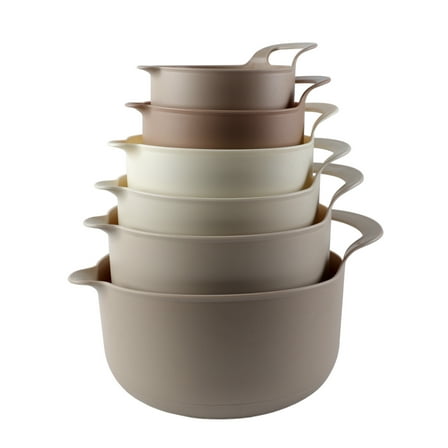 Cook with Color 6-Piece Batter Bowl Set – Measuring, Mixing & Dishwasher Safe