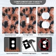 thumbnail image 3 of Light Switch Cover Switch Plate Outlet Cover Plug Cover for Electrical Duplex Outlets Coral and Black Tie-dye Pattern, 3 of 6