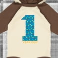 thumbnail image 4 of Inktastic First Birthday-1 Year Old Boys or Girls Long Sleeve Baby Bodysuit, 4 of 5