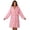 Pink, variant on Nimbly Women's Pajamas Bathrobe Long Sleeve Hooded with Tie Waist for Cozy Home Wear